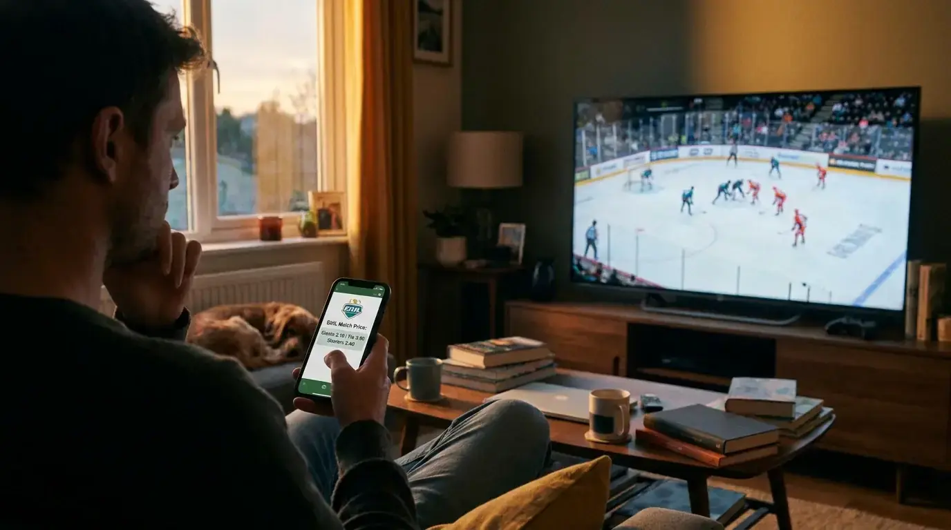 A bettor weighing an EIHL home favourite's price against its home win-rate