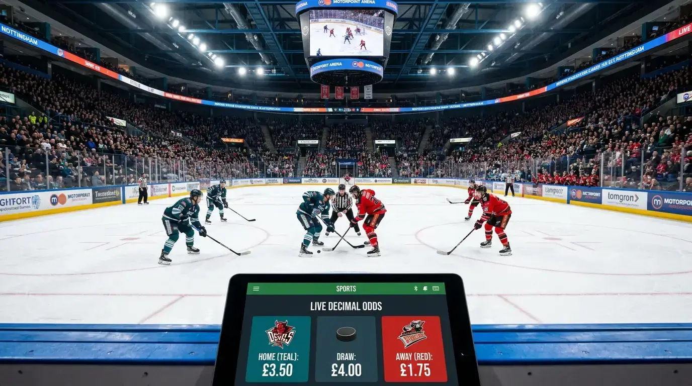 Belfast Giants versus Cardiff Devils EIHL match with decimal betting odds for UK punters