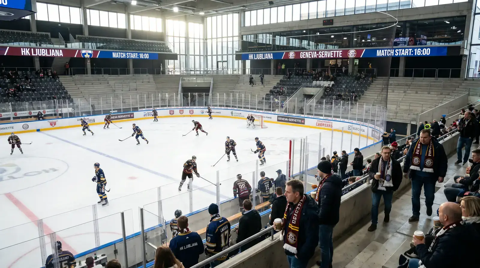 A full slate of European ice hockey fixtures kicking off in the UK afternoon