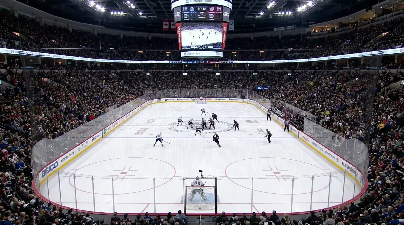 An ice hockey game where the bookmaker's margin quietly taxes every bet