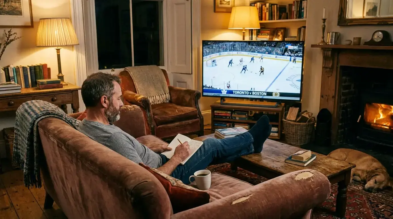 A beginner learning the puck line and totals markets in ice hockey